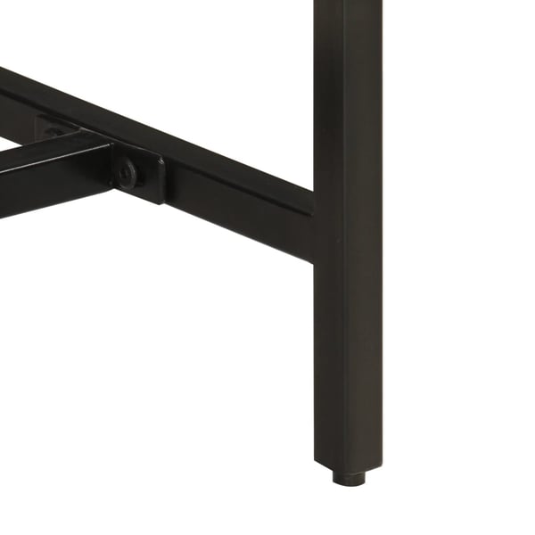 vidaXL Konsollbord 110x30x75 cm grovt heltre mangotre og jern
