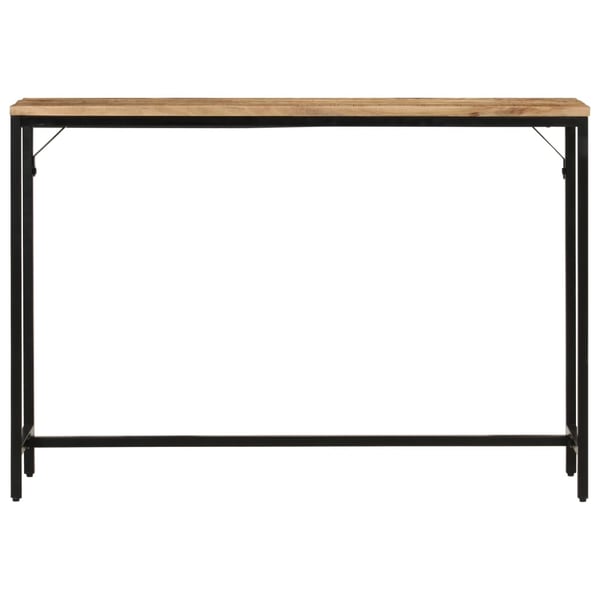 vidaXL Konsollbord 110x30x75 cm grovt heltre mangotre og jern