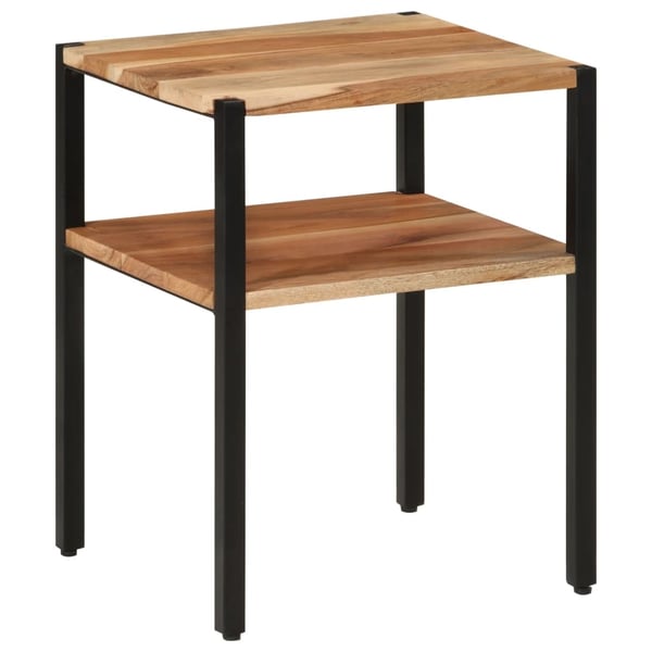vidaXL sidebord 35x35x45 cm massivt akacietræ og jern