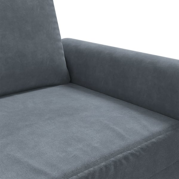 vidaXL lænestol 60 cm velour mørkegrå