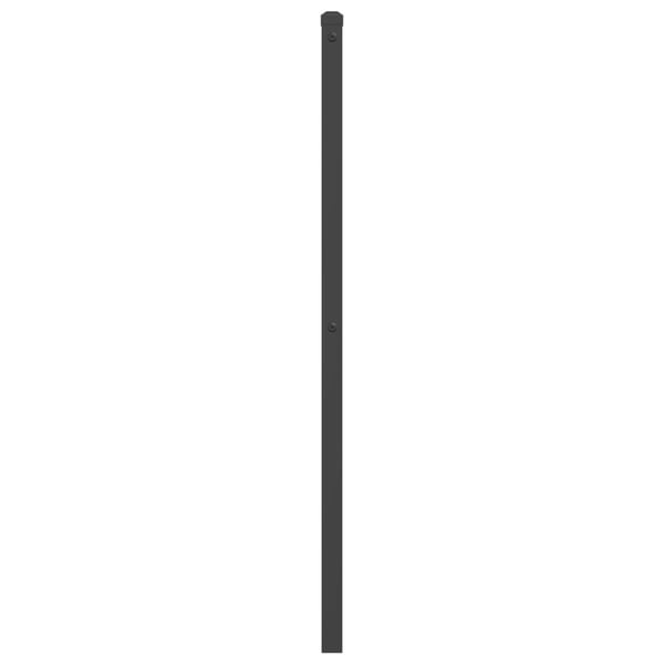 vidaXL Utskiftbar sengegavl i metall svart 107 cm