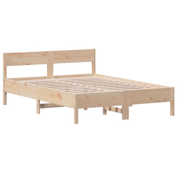 vidaXL Sengeramme uten madrass 140x200 cm heltre furu