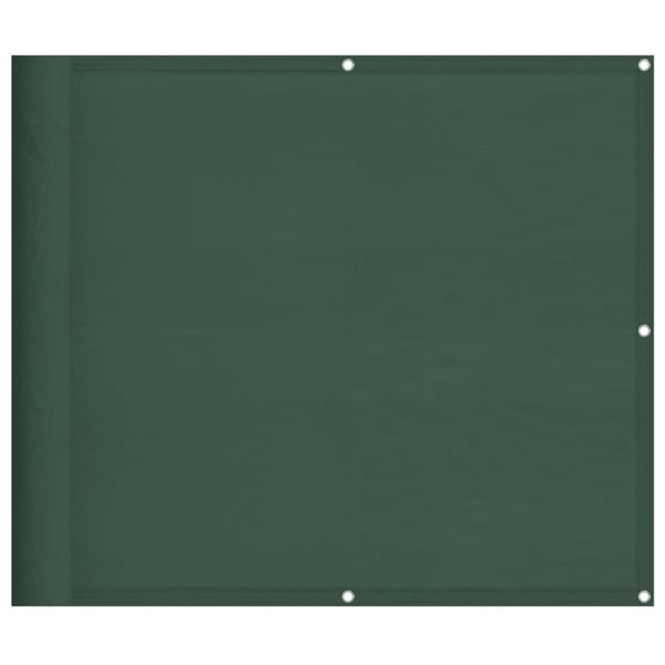 vidaXL altanafskærmning 90x700 cm 100 % polyester mørkegrøn