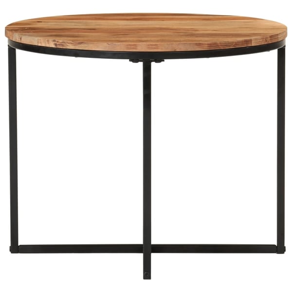 vidaXL sofabord 55x55x45 cm massivt akacietræ og jern
