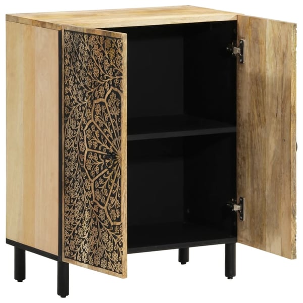 vidaXL Sideskap 3 stk 60x33x75 cm heltre mango