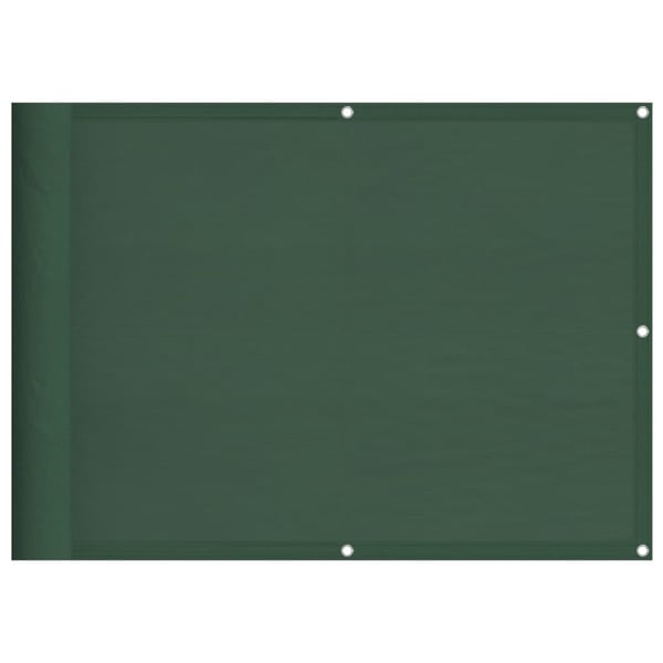 vidaXL Parvekesuoja tummanvihreä 75x700 cm 100% Oxford polyesteri