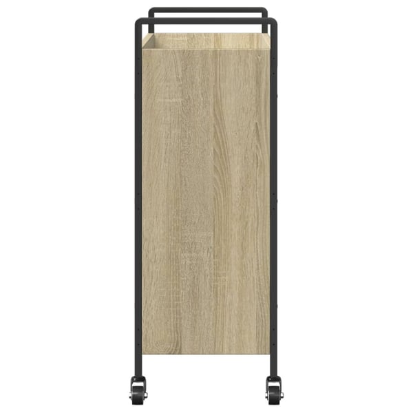 vidaXL køkkenvogn 70x30x82 cm konstrueret træ sonoma-eg