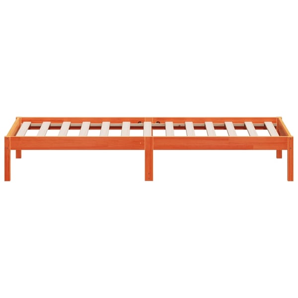 vidaXL Dagseng uten madrass voksbrun 80x200 cm heltre furu