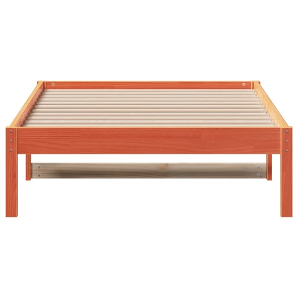 vidaXL Dagseng uten madrass voksbrun 80x200 cm heltre furu