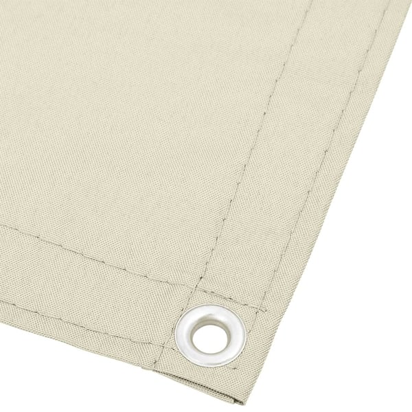 vidaXL altanafskærmning 90x700 cm 100 % polyester cremefarvet