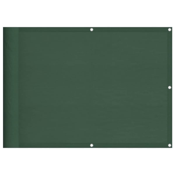 vidaXL altanafskærmning 75x800 cm 100 % polyester mørkegrøn