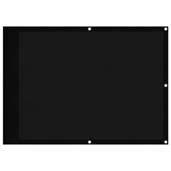vidaXL altanafskærmning 75x700 cm 100 % polyester sort