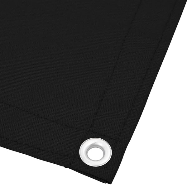vidaXL Parvekesuoja musta 120x700 cm 100% polyesteri Oxford polyesteri