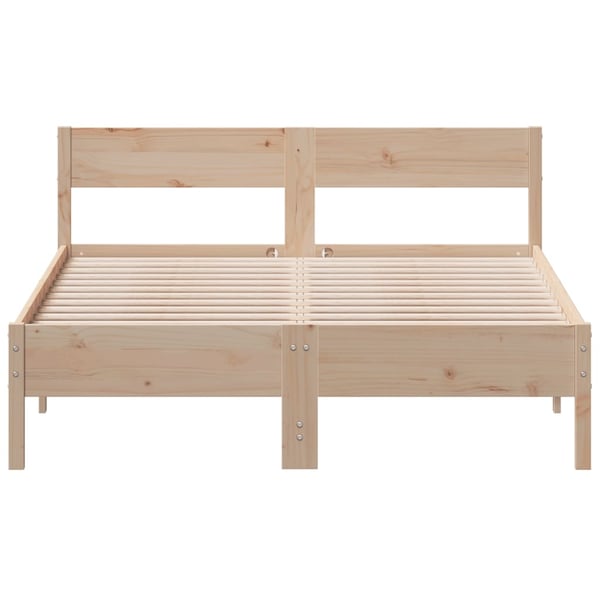 vidaXL Sengeramme uten madrass 120x200 cm heltre furu