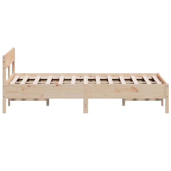 vidaXL Sengeramme uten madrass 120x200 cm heltre furu