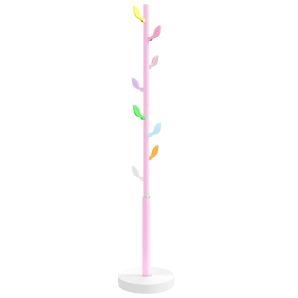 vidaXL Klädhängare rosa 172 cm pulverlackerat järn