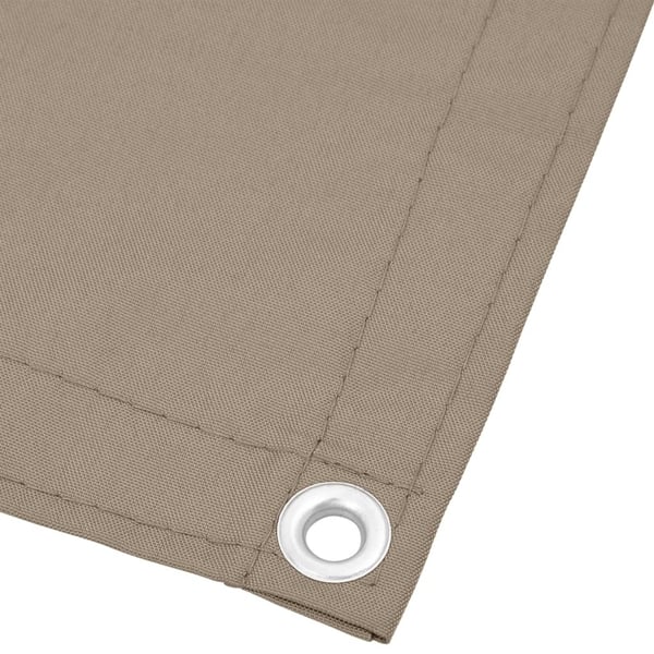 vidaXL Balkongskjerm gråbrun 75x700 cm 100% polyester oxford