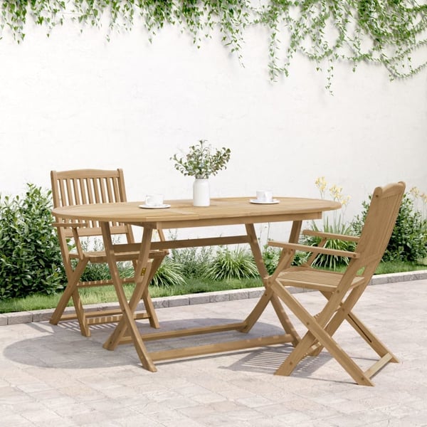 vidaXL Sammenleggbart hagebord 160x85x75 cm heltre akasie