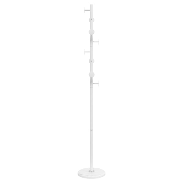 vidaXL stumtjener 176 cm pulverlakeret jern hvid