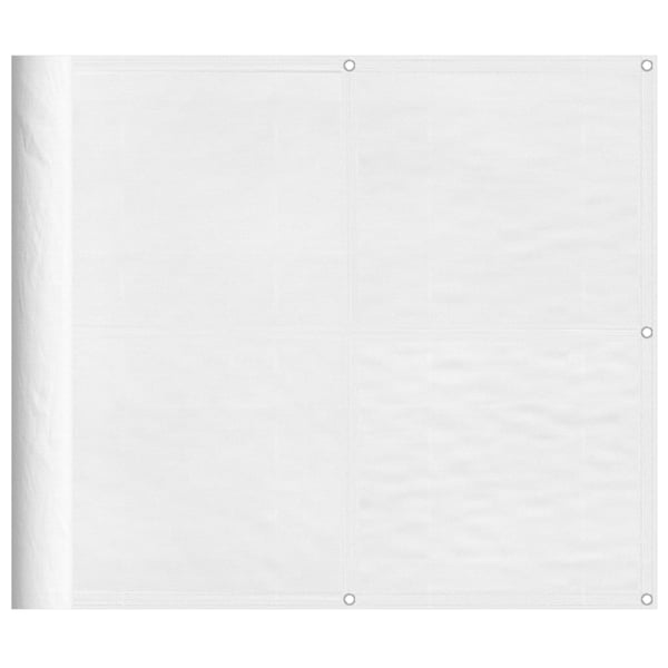 vidaXL altanafskærmning 90x800 cm 100 % polyester hvid