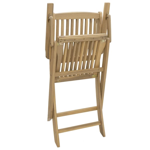 vidaXL Sammenleggbare hagestoler 2 stk 58x54,5x90 cm heltre akasie