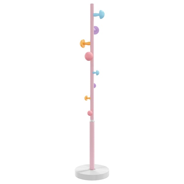 vidaXL stumtjener 172 cm pulverlakeret jern lyserød