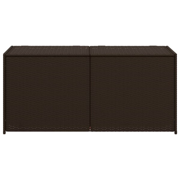 vidaXL Putekasse brun 283L cm polyrotting