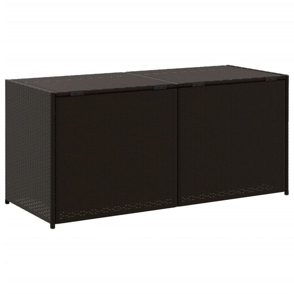 vidaXL Putekasse brun 283L cm polyrotting