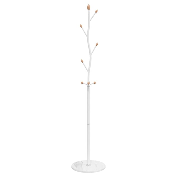 vidaXL Klädställning vit 177 cm pulverlackerat järn