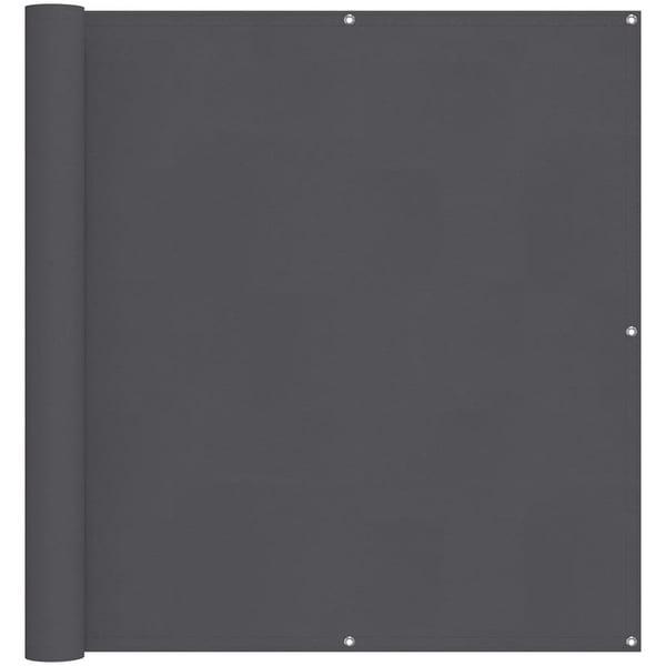 vidaXL altanafskærmning 120x800 cm 100 % polyester antracitgrå