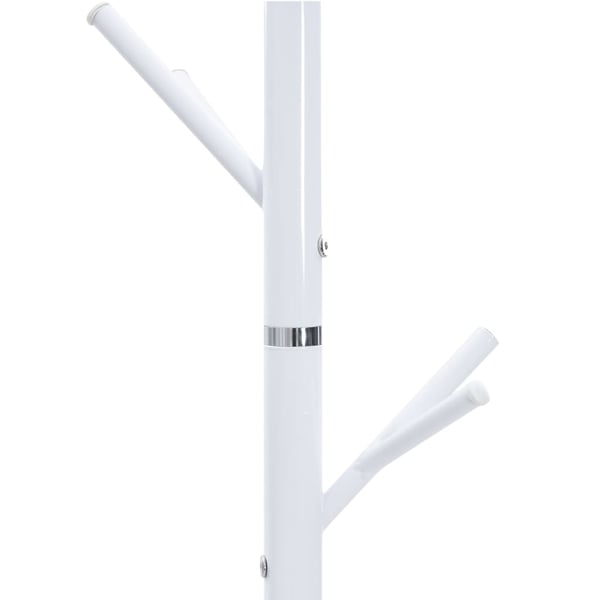 vidaXL Klädhängare vit 175 cm pulverlackerat järn