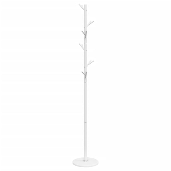 vidaXL Klädhängare vit 175 cm pulverlackerat järn