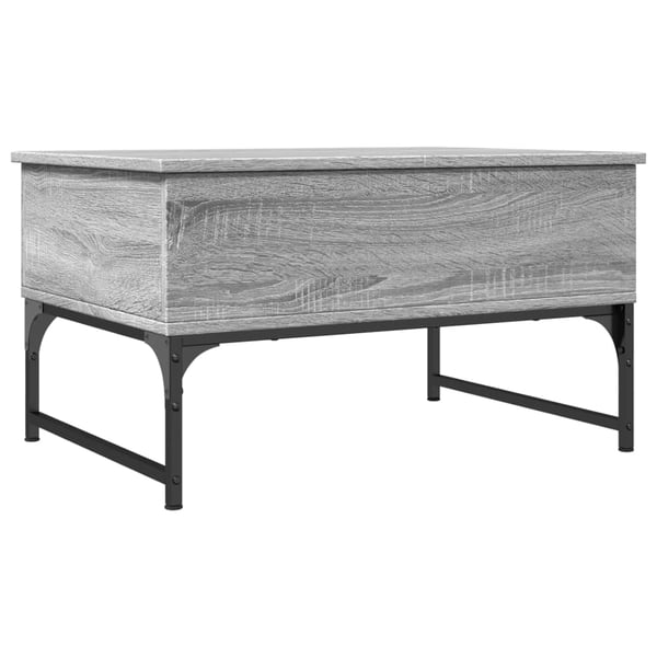 vidaXL Salongbord grå sonoma 70x50x40 cm konstruert tre og metall