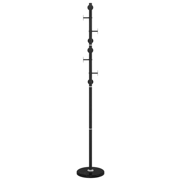 vidaXL stumtjener 176 cm pulverlakeret jern sort