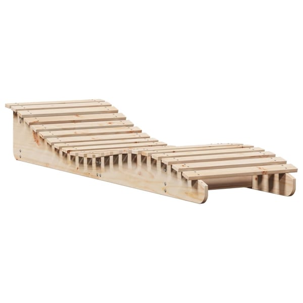 vidaXL Solsenger 2 stk 205x60x31,5 cm heltre furu