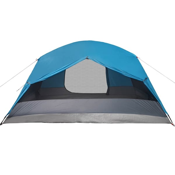 vidaXL Campingtelt med veranda 4 personer blå vanntett
