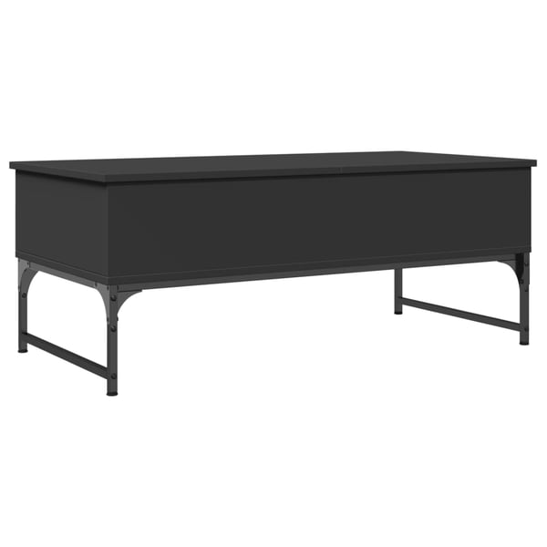 vidaXL Salongbord svart 100x50x40 cm konstruert tre og metall