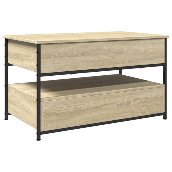 vidaXL Salongbord sonoma eik 85x50x50 cm konstruert tre og metall