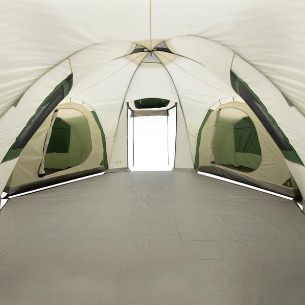 vidaXL Kuppeltelt for camping 12 personer grønn vanntett