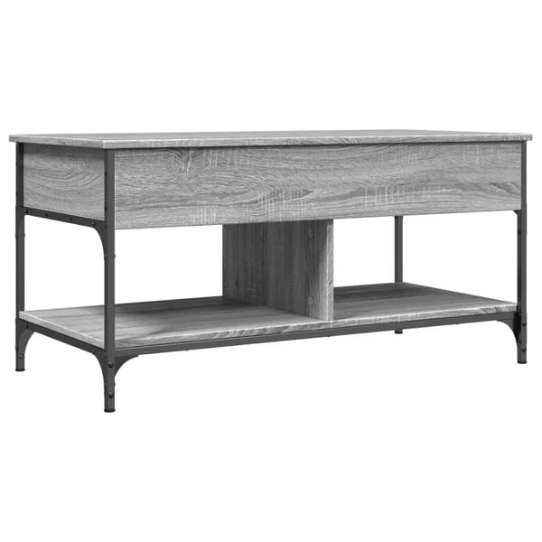 vidaXL Salongbord grå sonoma 100x55x50 cm konstruert tre og metall