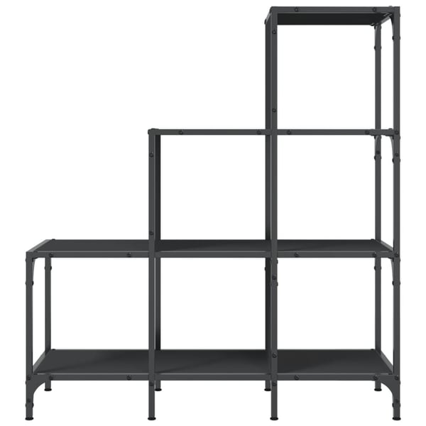 vidaXL bogreol 92x30x102 cm konstrueret træ og metal sort