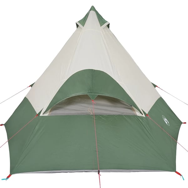 vidaXL 7-personers campingtelt vandtæt grøn