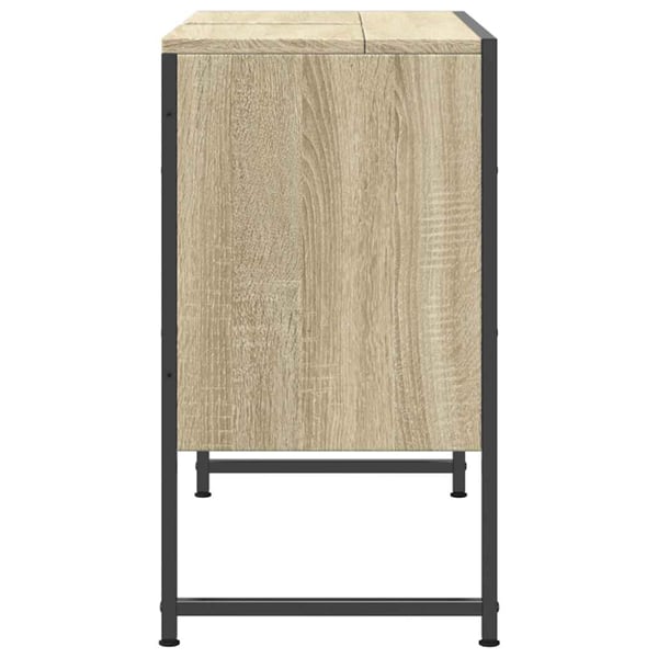 vidaXL underskab til håndvask 80x33x60 cm konstrueret træ sonoma-eg