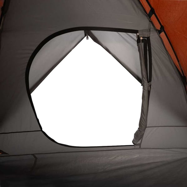 vidaXL Kuppeltelt for camping 3 personer oransje vanntett