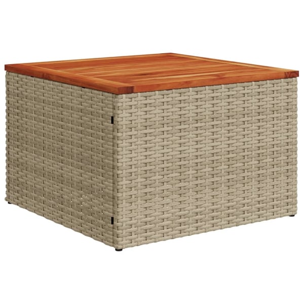vidaXL havesofasæt 12 dele med hynder polyrattan beige