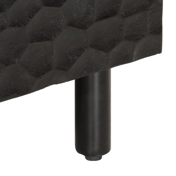vidaXL sofabord 80x50x40 cm massivt mangotræ sort