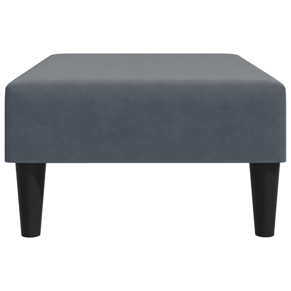 vidaXL fodskammel 77x55x31 cm velour mørkegrå