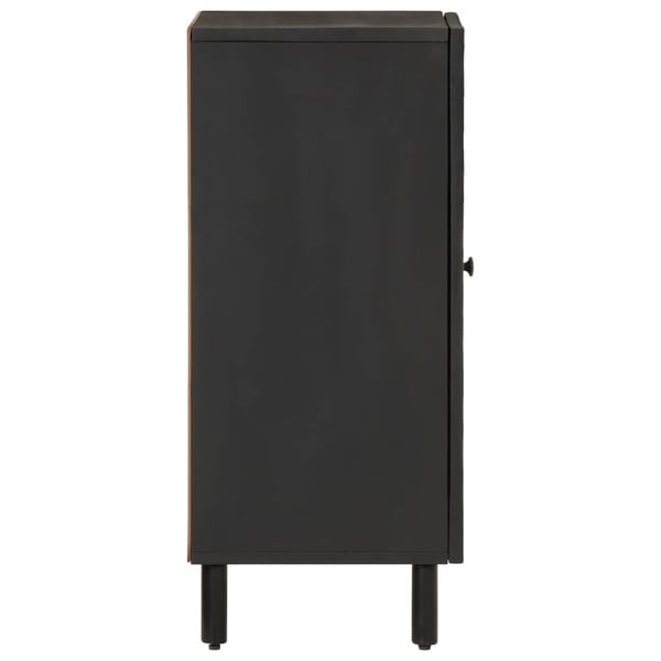 vidaXL skab 40x33x75 cm massivt mangotræ sort