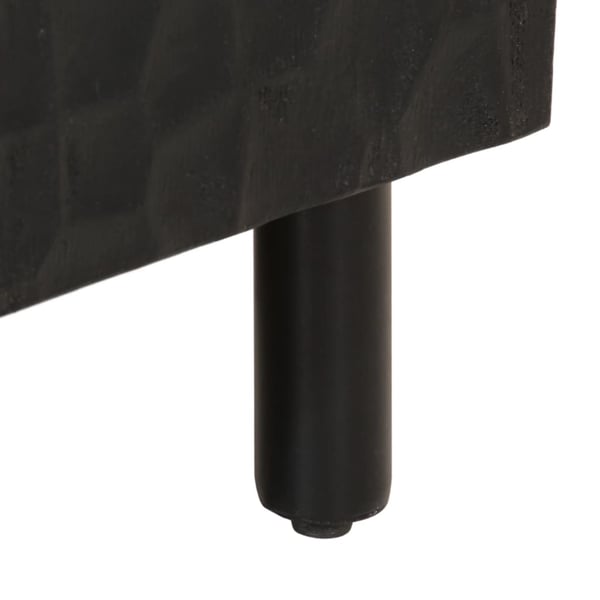 vidaXL skab 40x33x75 cm massivt mangotræ sort