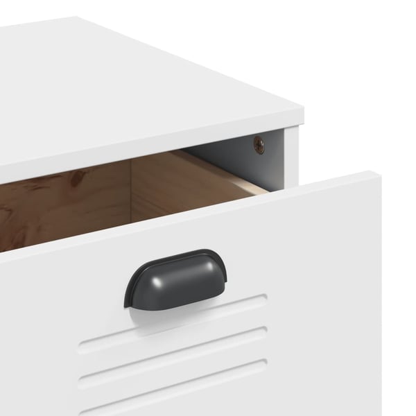 vidaXL Kommode VIKEN hvit konstruert tre